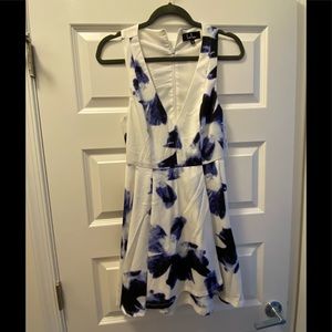 White and blue lulus dress